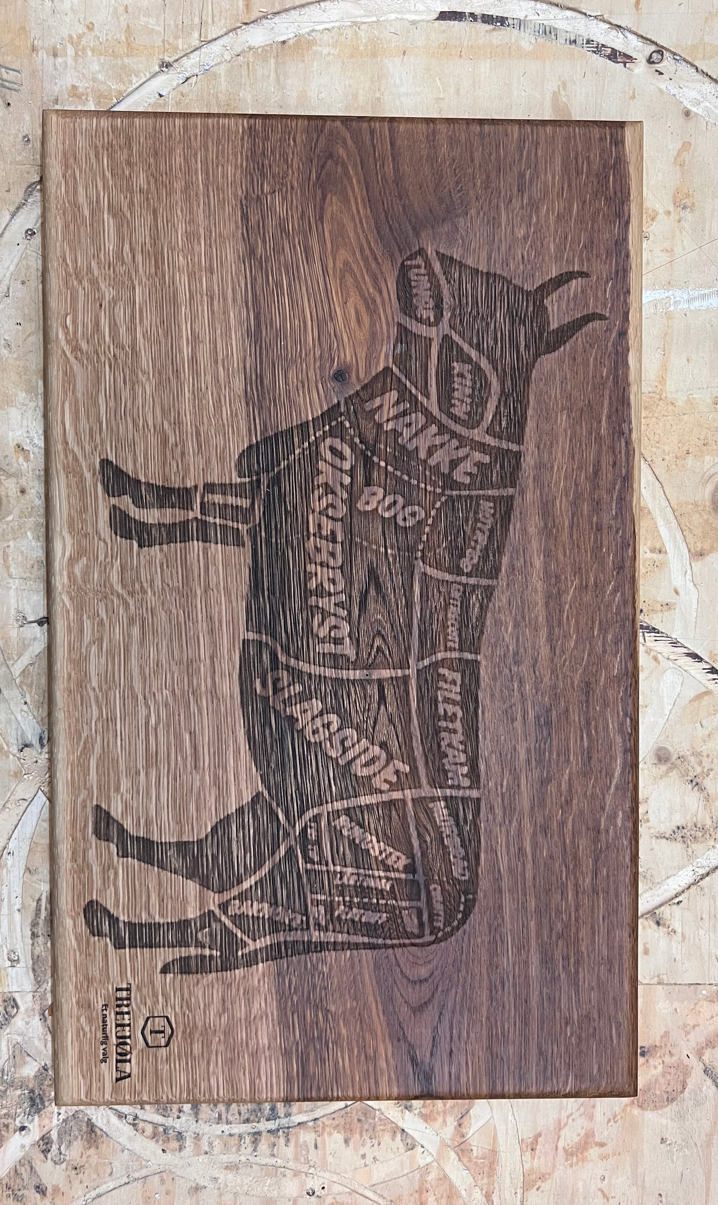 skjærefjøl kuttefjøl trefjøl trefjøler eik hardtre gravering